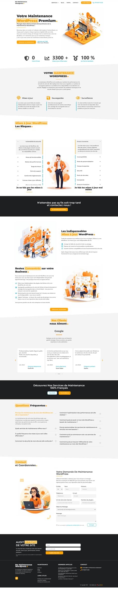 ma maintenance wordpress