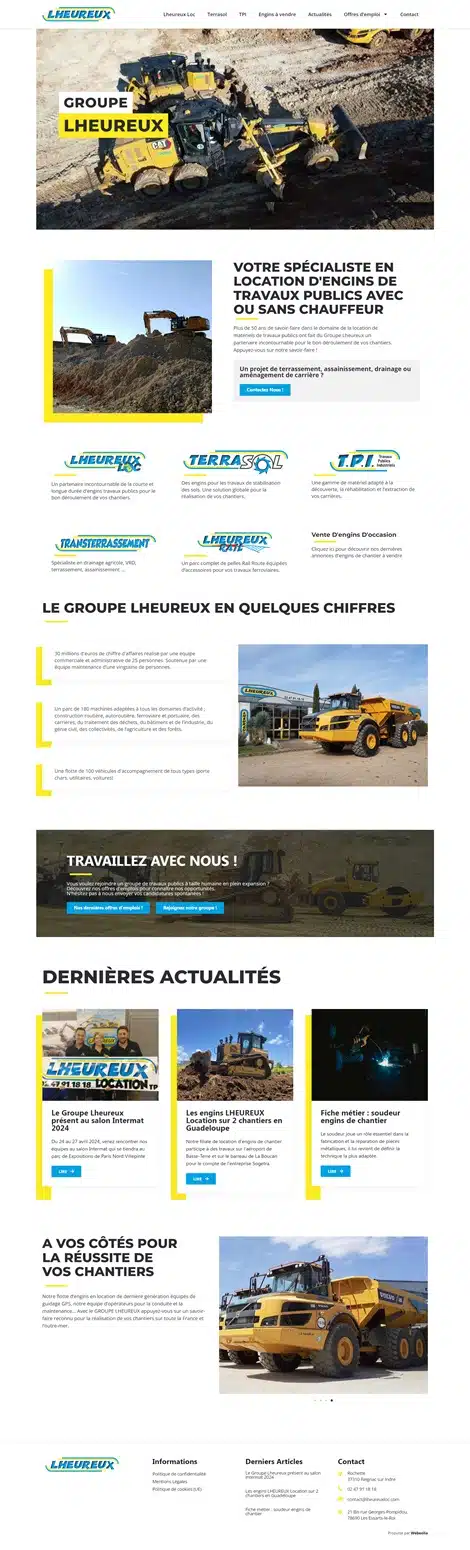 site internet lheureux location